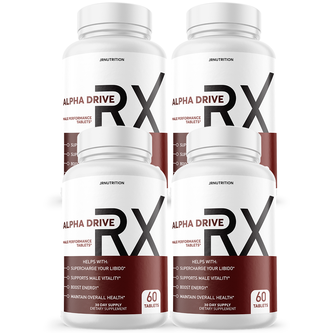 Alpha Drive XR - Male Enhancement Dietary Supplement 60 Tablets (4 Pack)